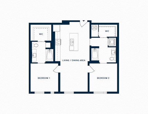 Two Bedroom Apartment Floor Plan